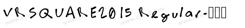 VRSQUARE2015 Regular字体转换